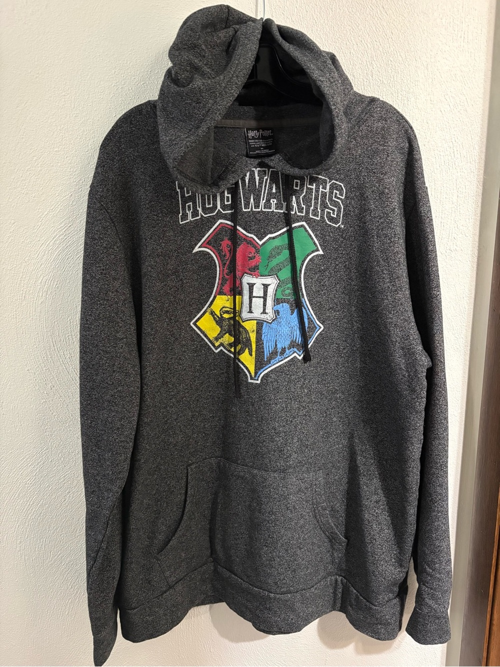 Warner Bros. Hogwarts Crest Dark Gray Pullover Hoodie